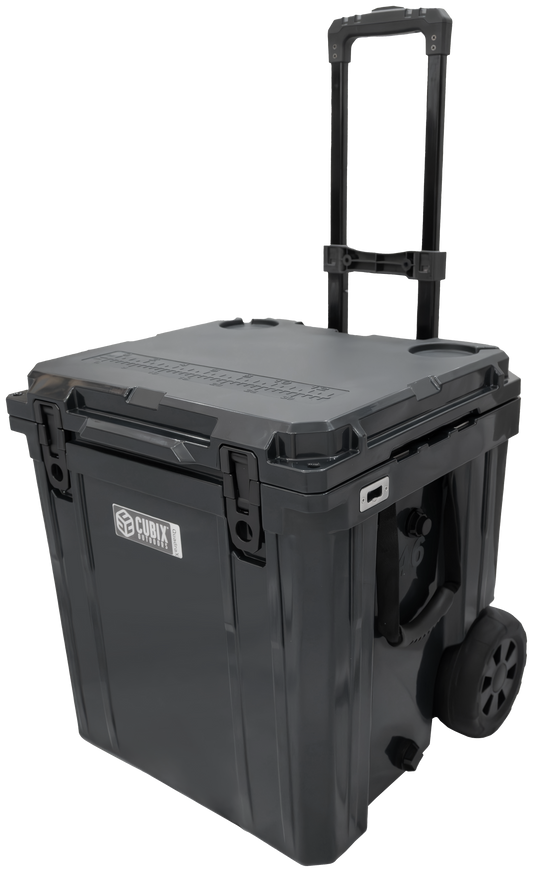 CLOSEOUT DEAL - 46-Quart Heavy Duty Wheeled Cooler-Gloss Black