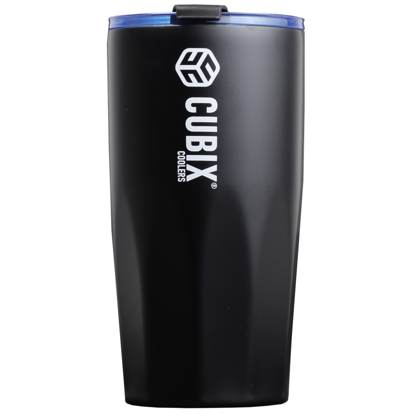 20 Ounce Tumbler - Insulated - Black with Blue Lid