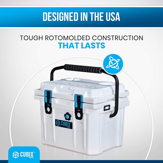 CLEARANCE - 10 Quart QuadraX Cooler - Rotomolded - Arctic White