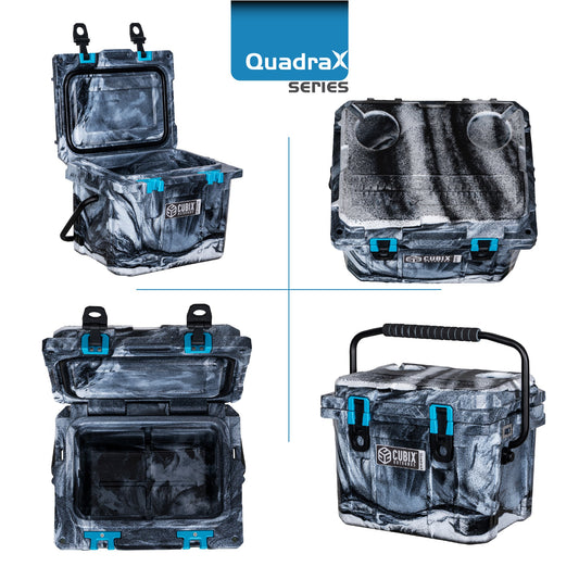 OUTLET - 10 Quart QuadraX Cooler - Rotomolded -Winter Camo
