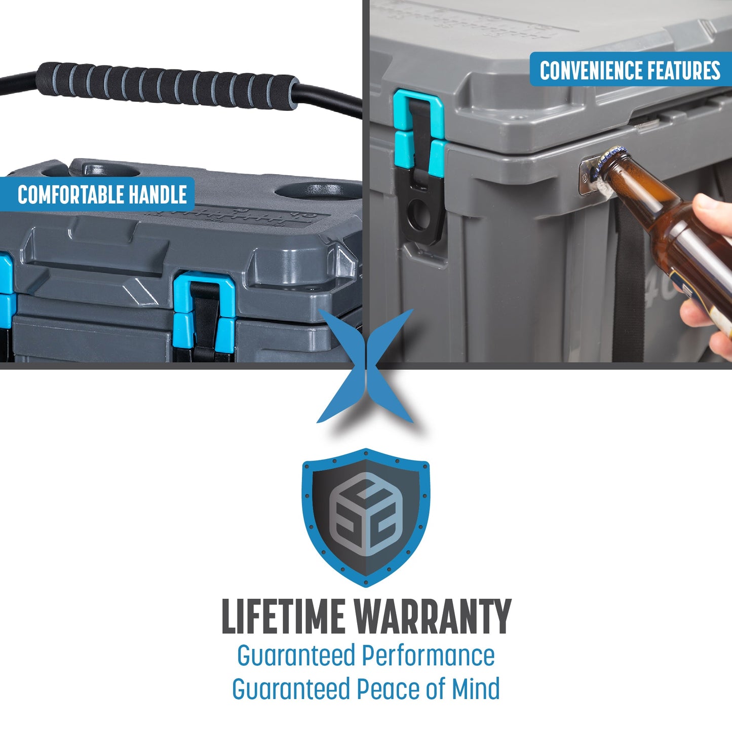 OUTLET - 10 Quart QuadraX Cooler - Rotomolded -Winter Camo