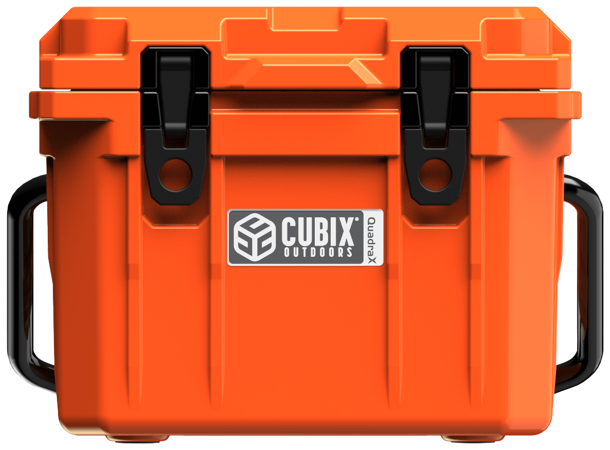 OUTLET - 10 Quart QuadraX Cooler - Rotomolded - Ember Orange