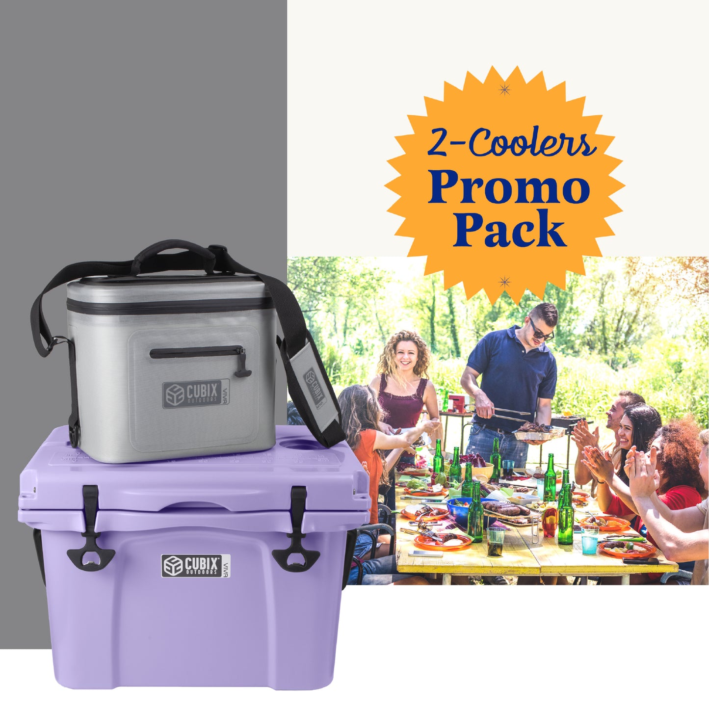 25 Quart Viva Cooler - Rotomolded - Lavender Field