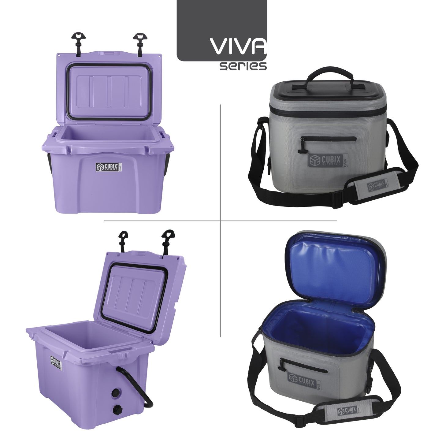 25 Quart Viva Cooler - Rotomolded - Lavender Field