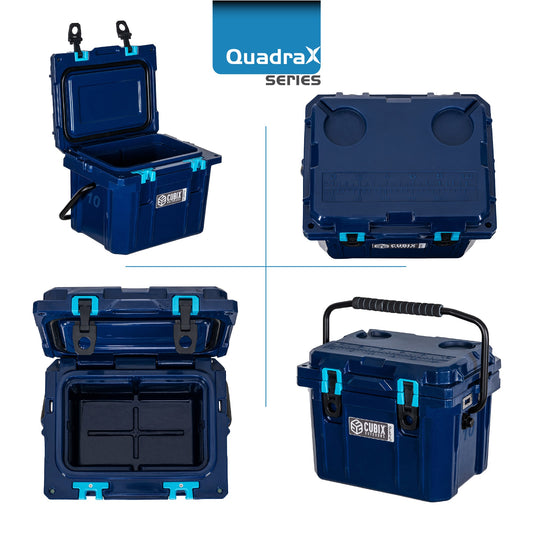 10 Quart QuadraX Cooler -Outlet Store - Abyss Blue