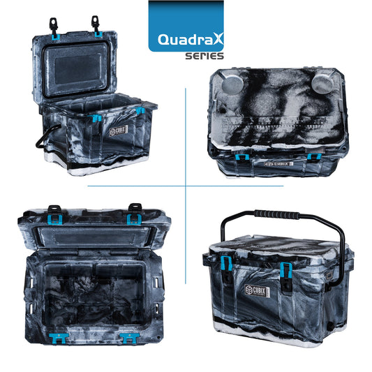 Outlet Steal - 20 Quart QuadraX Cooler - Rotomolded - Winter Camo
