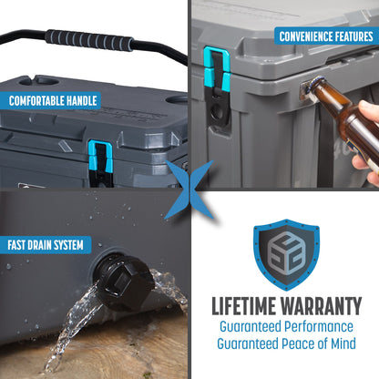OUTLET - 20 Quart QuadraX Cooler - Rotomolded - Winter Camo